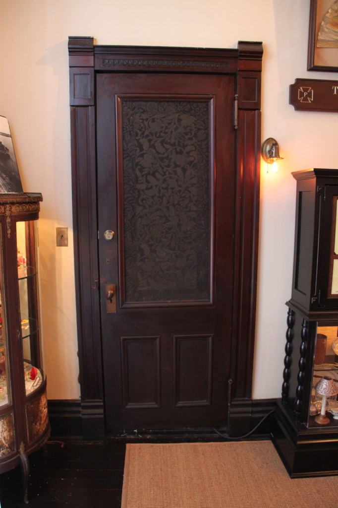 Door with Leather Panel