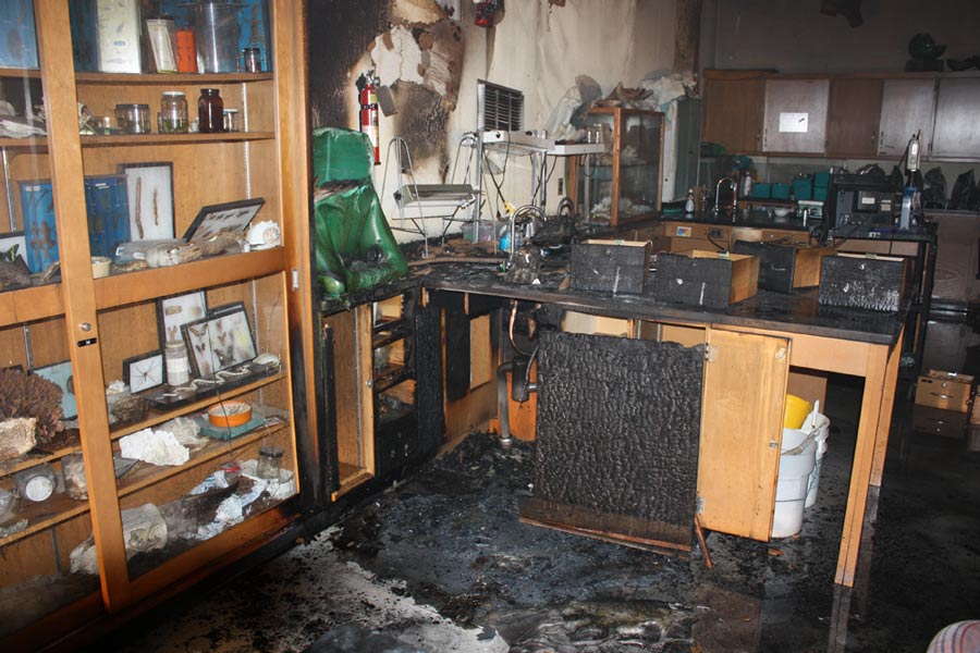 Lab Fire, Photo: New Jersey Herald