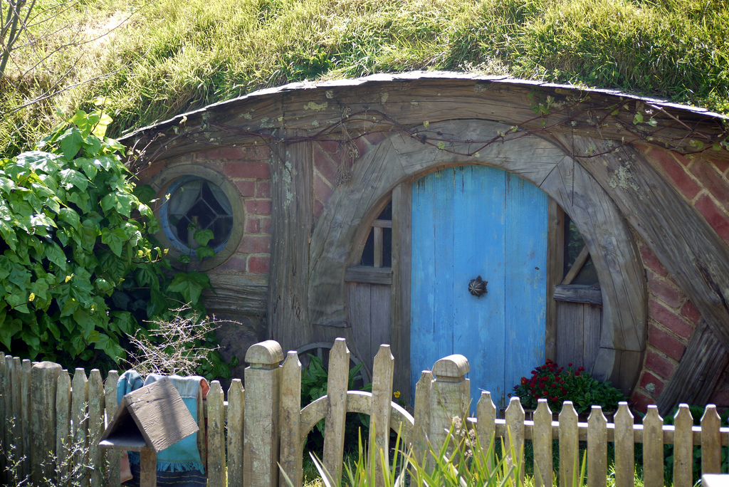 Blue Hobbit Door - Yortw
