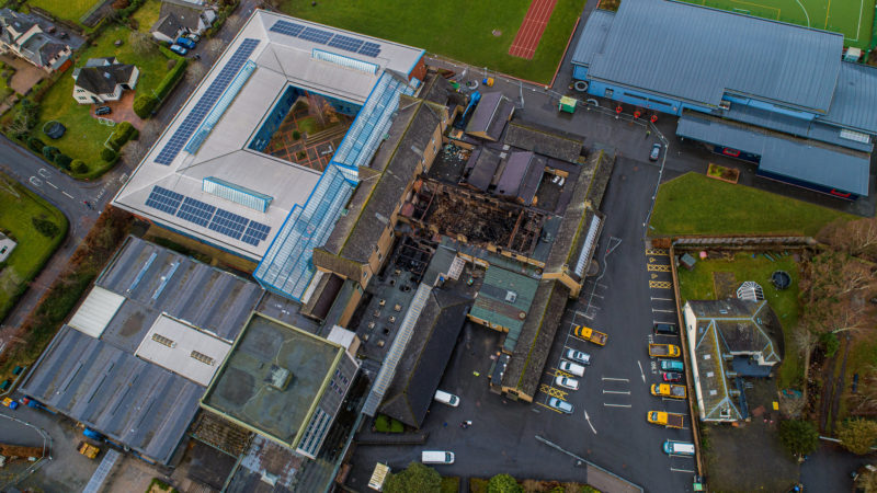 Peebles High School: Hero teacher had to 'batter down' fire escape door ...