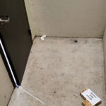 Photo of a makeshift door stop