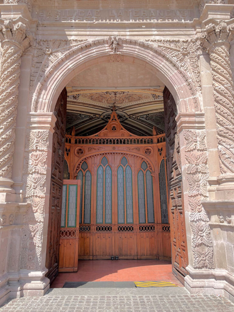 Main entrance Catedral Basílica de Nuestra Señora de la Asunción