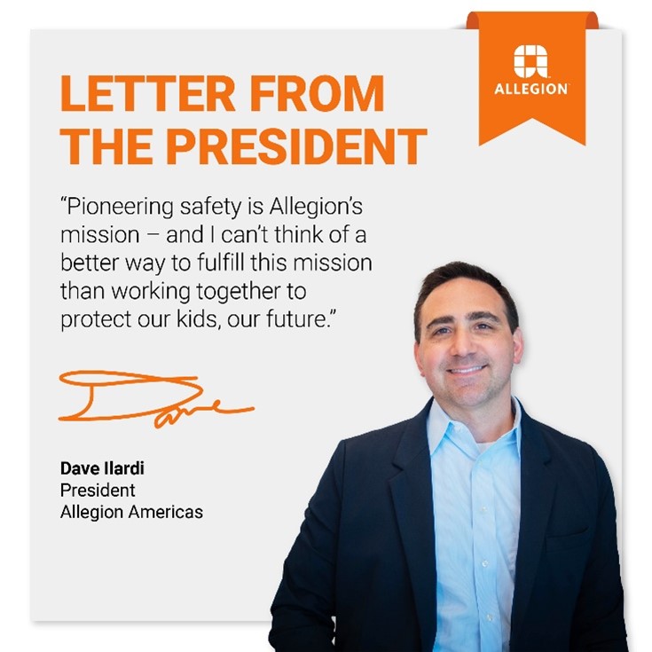 Today marks the start of Safe Schools Week, and at Allegion, school security and safety are at the core of our mission.  Read our president's perspective in today's post.