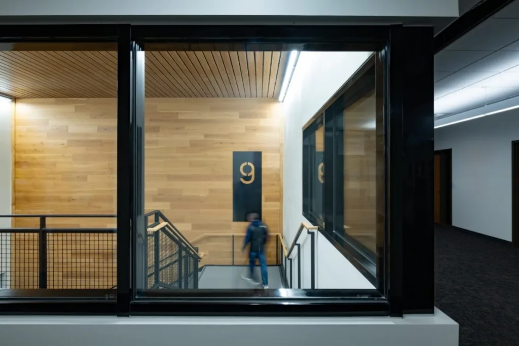 I recently saw a great case study from TGP demonstrating the use of glazing in a stair enclosure to prioritize visual connection and occupant safety.  Check it out in today's post!