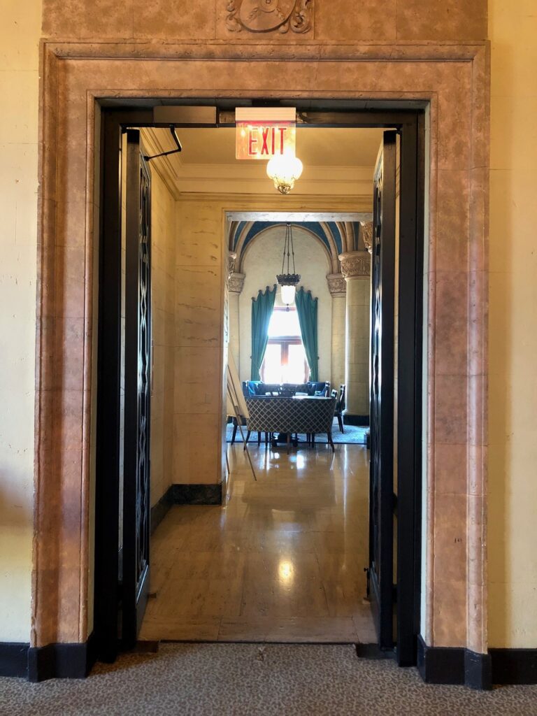 I'd be surprised if I could go into a hotel and NOT find an egress, accessibility, or fire door problem, but this one had several.  Have you seen any Wordless Wednesday doors lately?