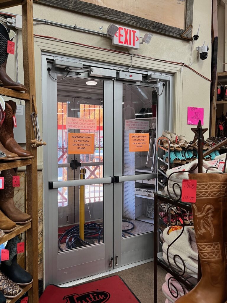 The more I look at today's Wordless Wednesday photos, the more deja vu I'm feeling.  Do these doors at the Stockyards look familiar to anyone else?