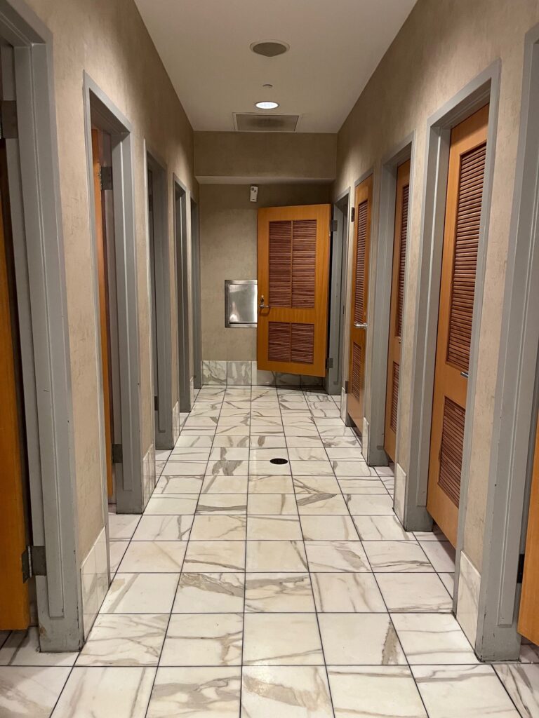 It's not very often that I see terminated stops (AKA hospital stops), so I'm sharing these Fixed-it Friday photos from one of the many airports that I've passed through recently.