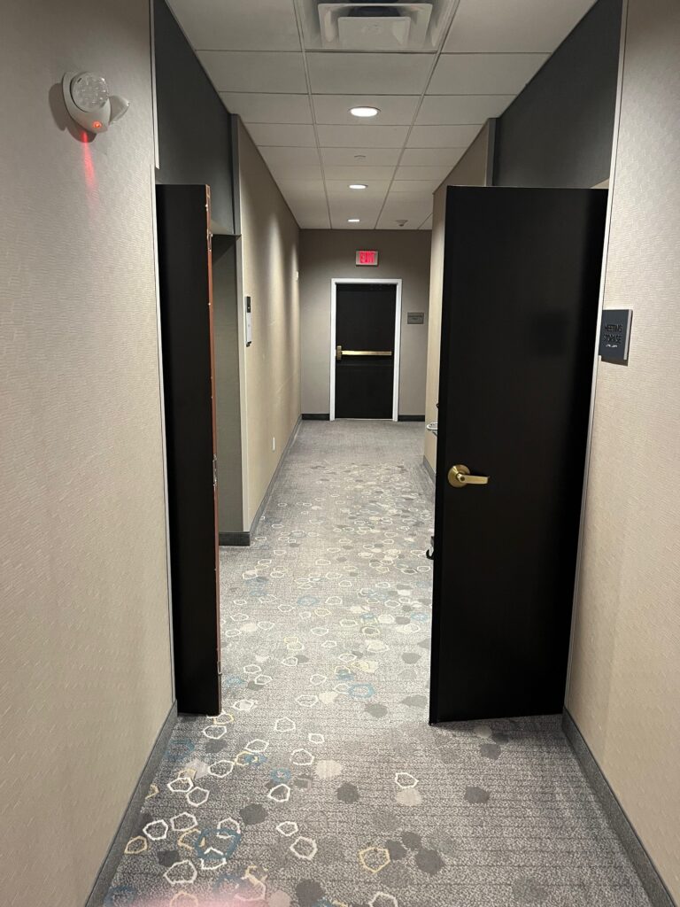 This is Part 2 of an updated Decoded article covering door swing and encroachment, along with some new photos illustrating how a door might encroach into an egress path.