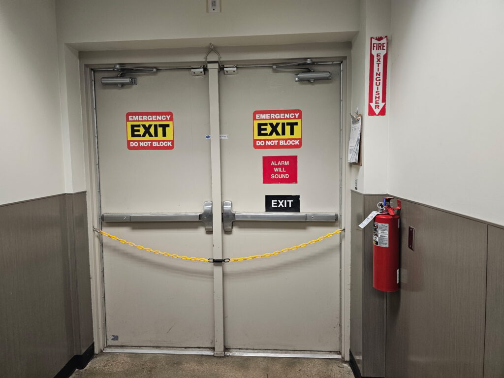 I've posted about this in the past, but I still don't know of a code requirement that specifically prohibits or permits the application shown in today's Fixed-it Friday photo.  Thoughts?