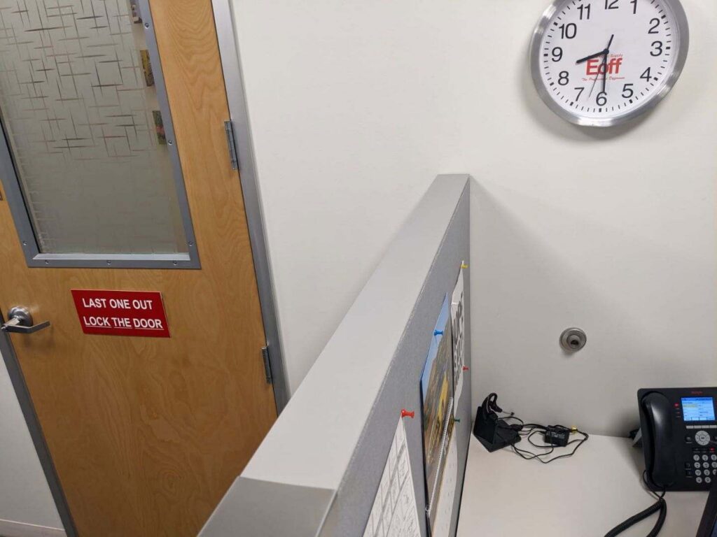 Kurt Stoll of WPI sent me today's Fixed-it Friday photo, which has been waiting in my giant pile of future posts for a good long while.  Can you spot the problem?  