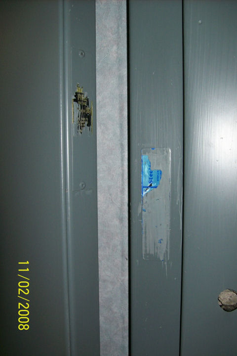 If an existing fire door assembly has a hollow metal frame in perfect condition, but the frame is missing the label, is this compliant with NFPA 80?