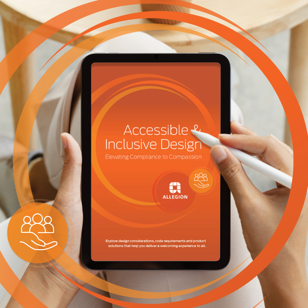 Thirty-six years ago, the American’s with Disabilities Act (ADA) was signed into law.  Allegion’s exclusive e-book, “Accessible & Inclusive Design: Elevating Compliance,” goes beyond baseline requirements.