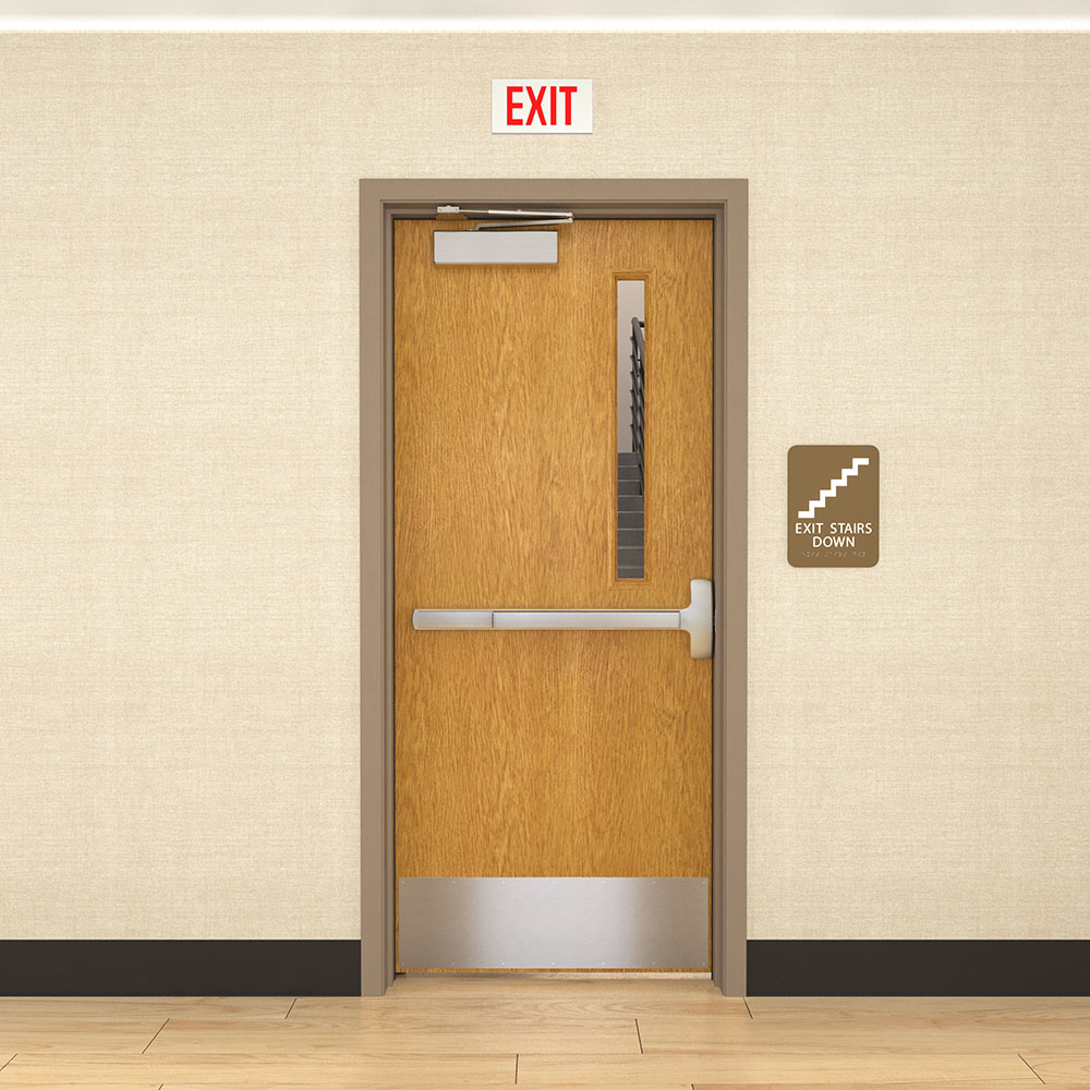 Where is the bottom clearance of a fire door measured?  From the bottom of the door to the bottom of the frame, the slab, the top of the flooring or threshold?