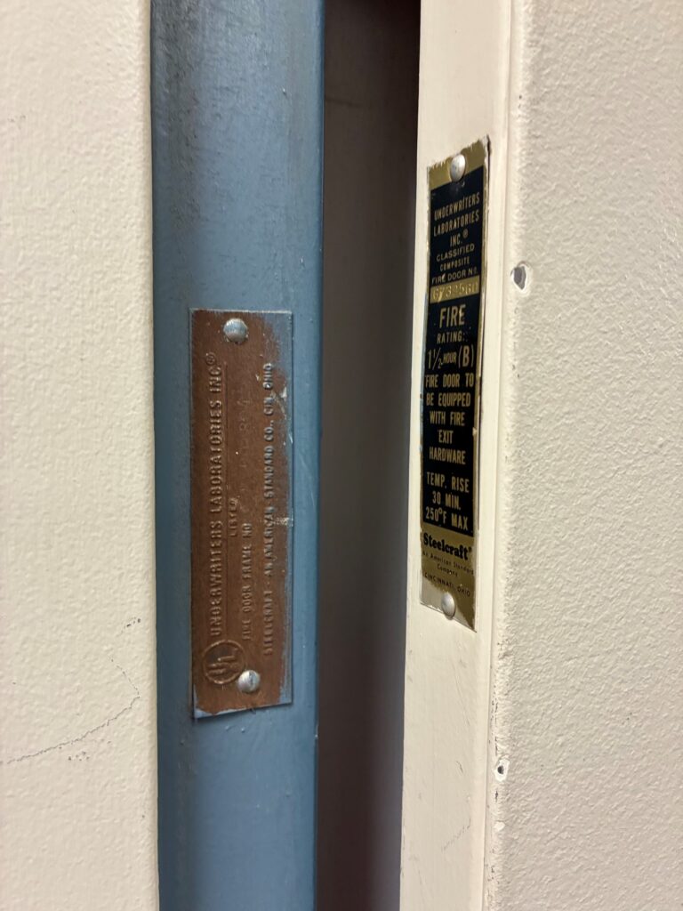 In today's Fixed-it Friday post I take a closer look at this fire door in a hotel stairway and I have a question for all of the fire door inspectors out there...would you cite this as a deficiency?