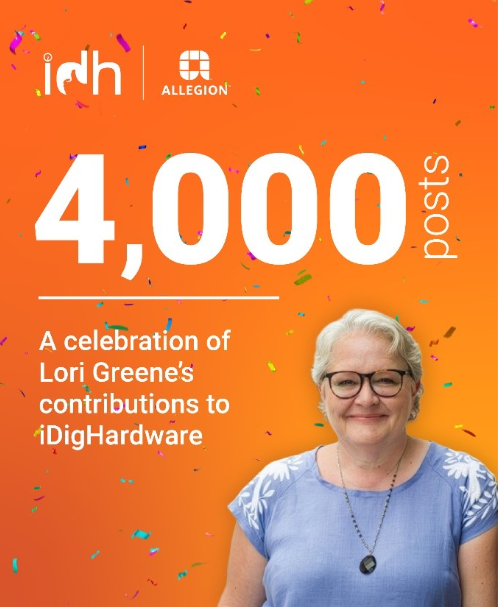 Today is a big milestone, and I have to say...I'm pretty proud of it.  In the last 17 years, I have thought of something to share about door openings and the applicable codes - 4,000 times!