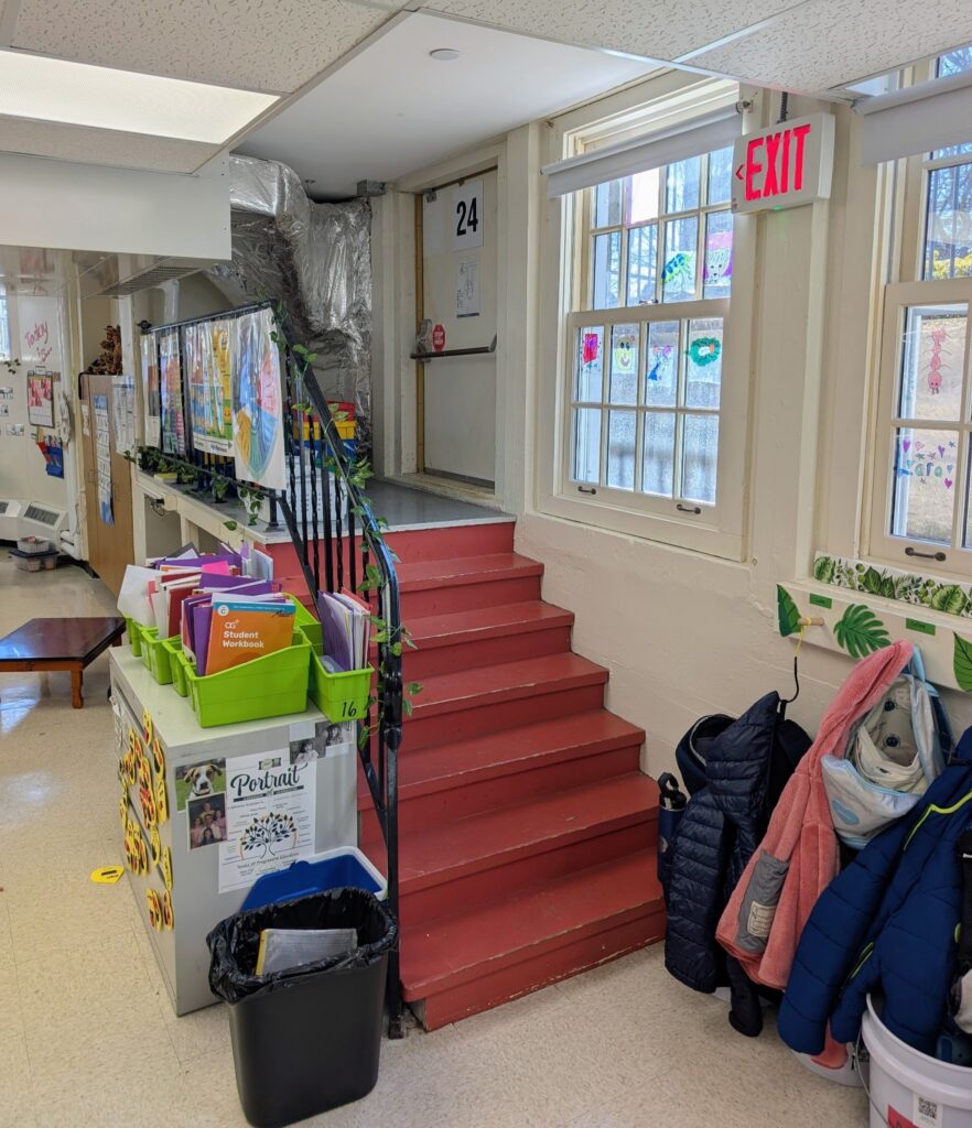 Paul Timm of Allegion spends A LOT of time in schools, and when he sees a problem with a door opening, he sends a photo along.  What do you think of this Wordless Wednesday exit?